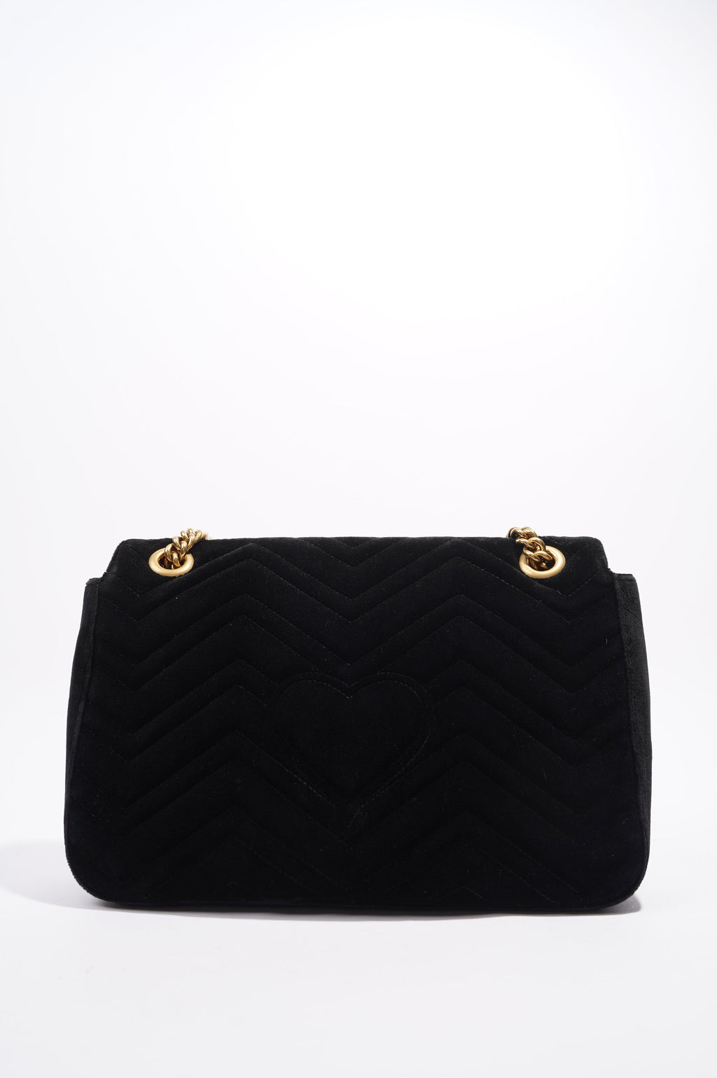 Gucci Mamont Loved Flap Black Embroidery / Velvet Medium