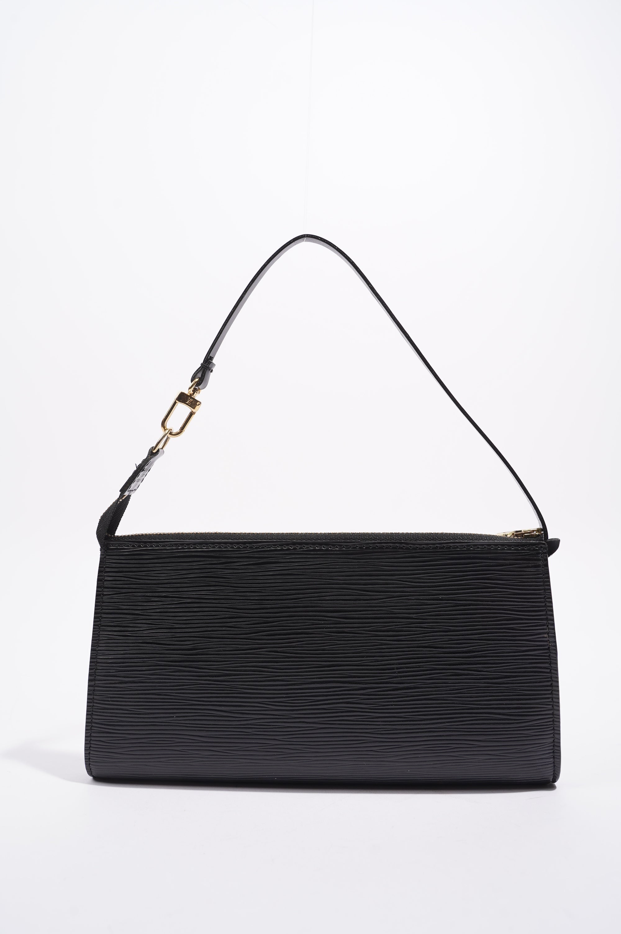 Louis Vuitton Womens Pochette Accessoire Black Epi Leather