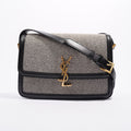 Saint Laurent Womens Solferino Beige / Black Medium