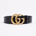 Gucci Womens Marmont Belt Black Leather 115cm - 46"