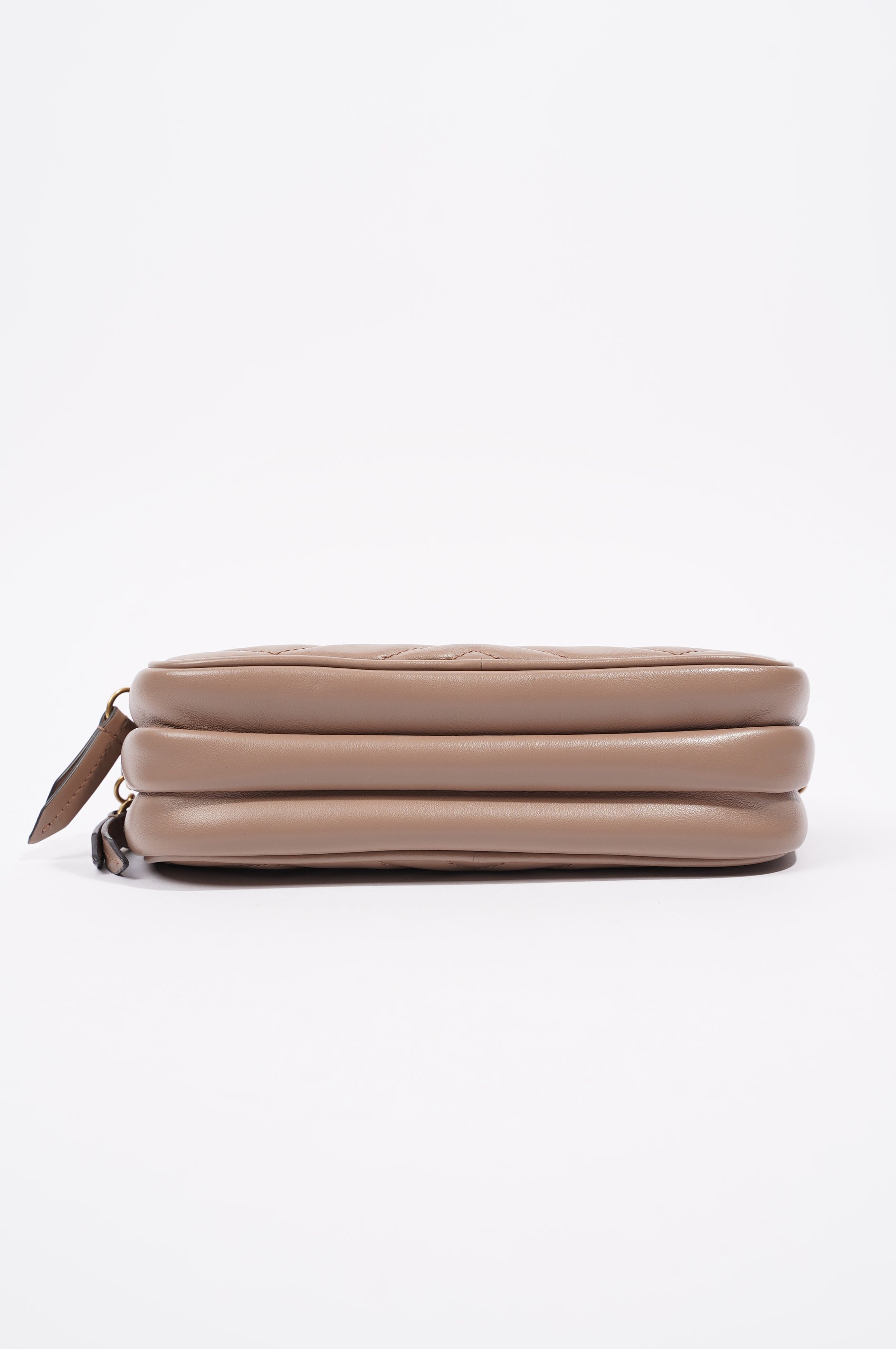 Gucci Womens Marmont Triple Zip Bag Nude