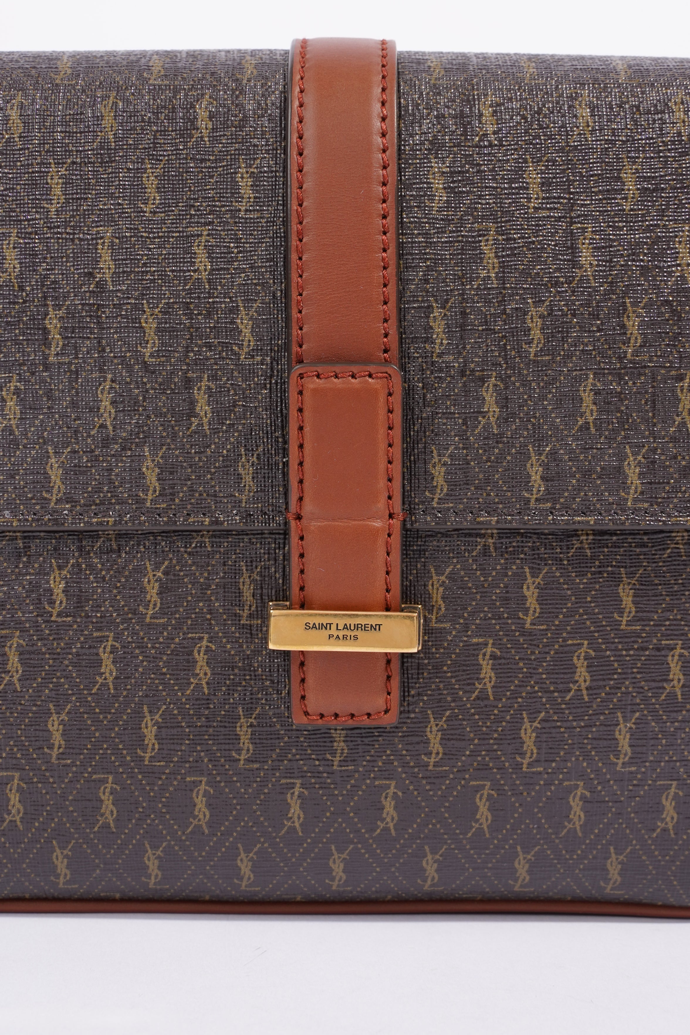Saint Laurent Le Monagramme Small Satchel Chestnut