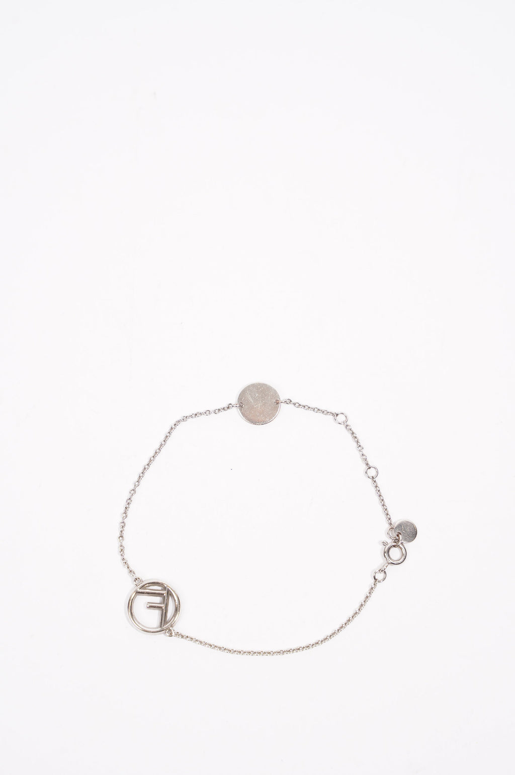 Fendi Womens F is Fendi Bracelet Silver Finish