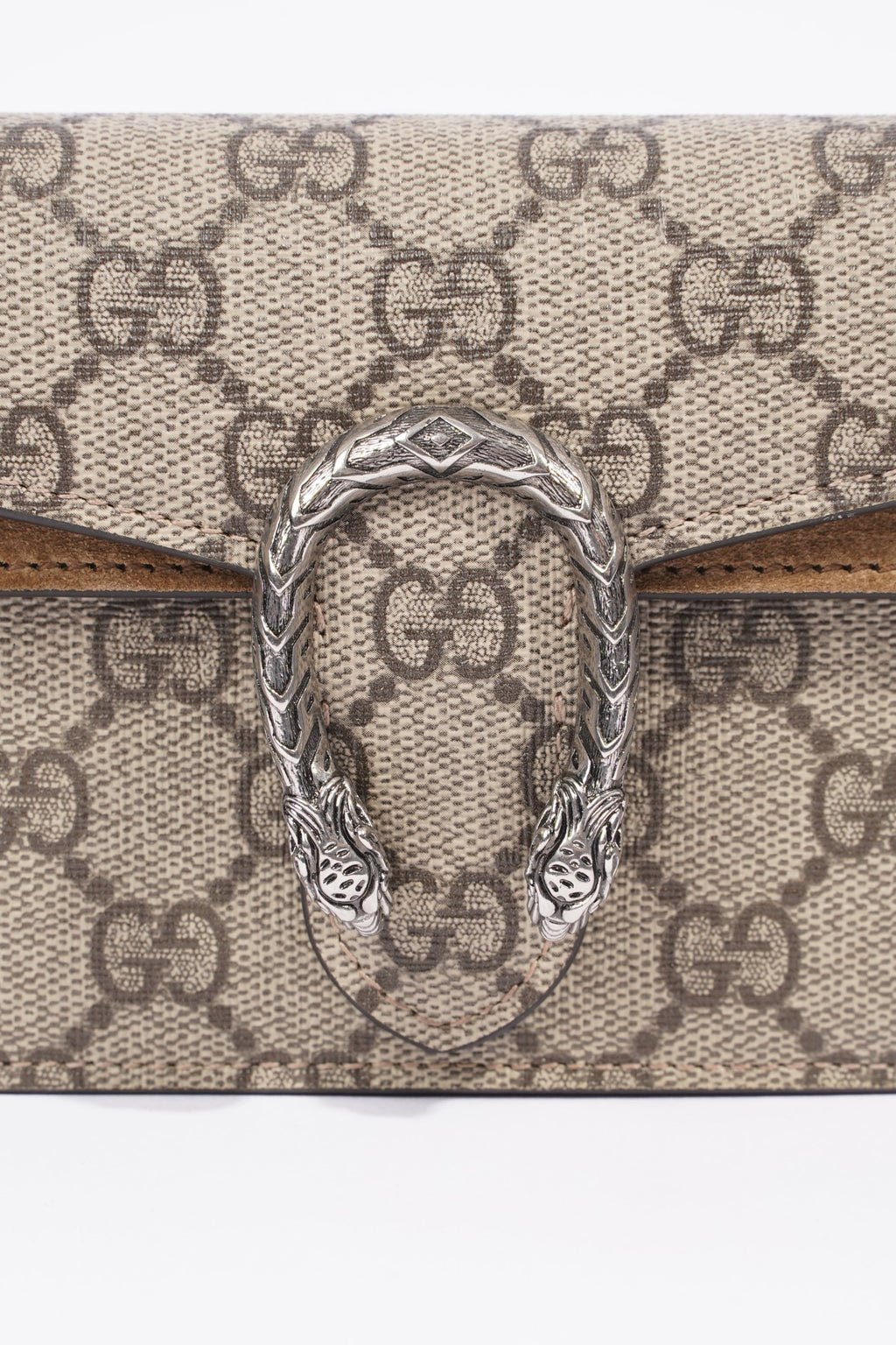 Gucci Womens Dionysus Bag Monogram Canvas Super Mini