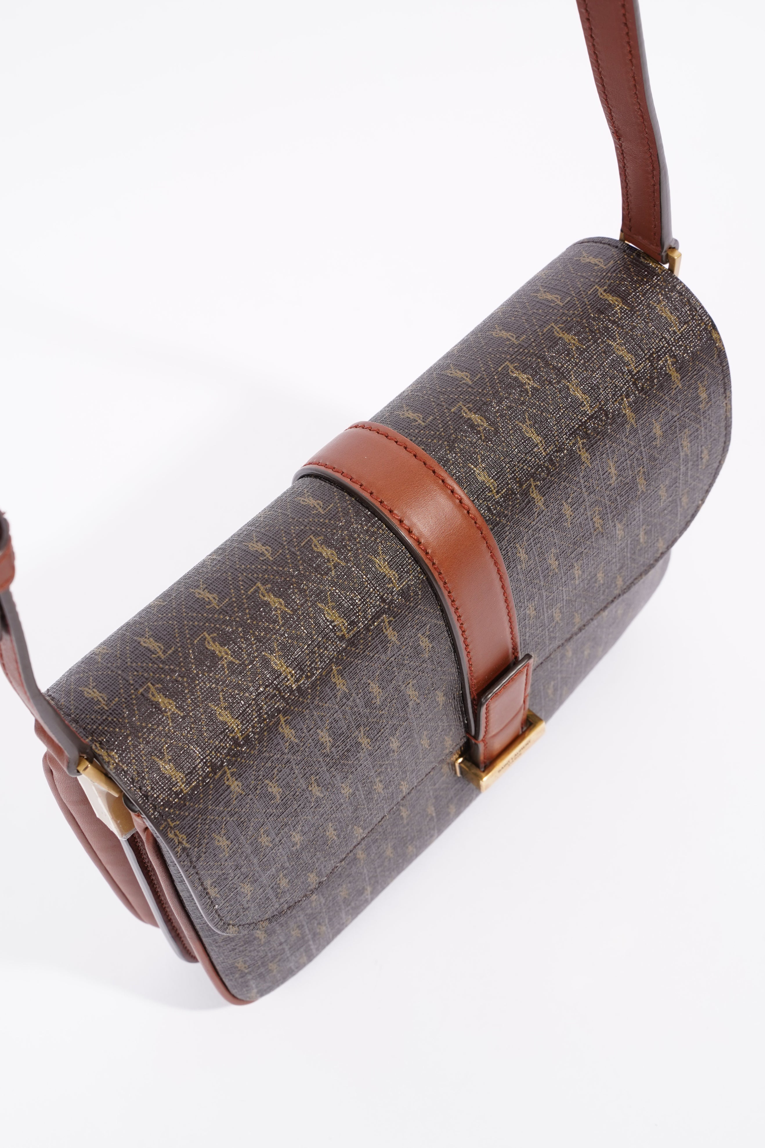 Saint Laurent Le Monagramme Small Satchel Chestnut