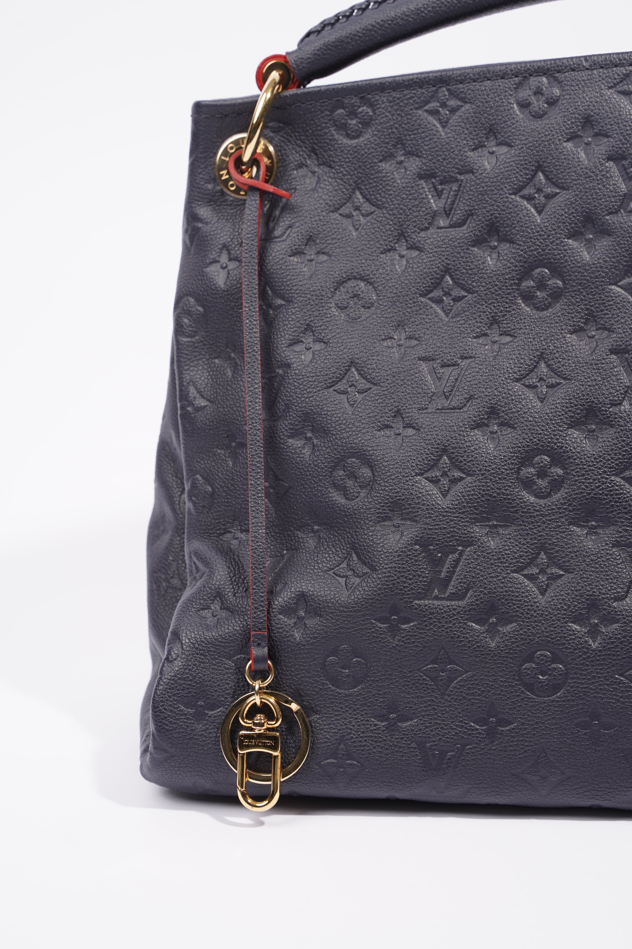Louis Vuitton Womens Artsy Navy Empreinte Leather MM