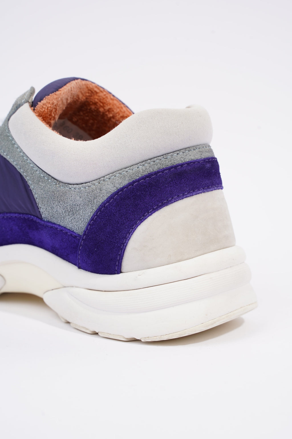 Chanel Womens CC Logo Sneaker Blue / White / Orange EU 39 / UK 6