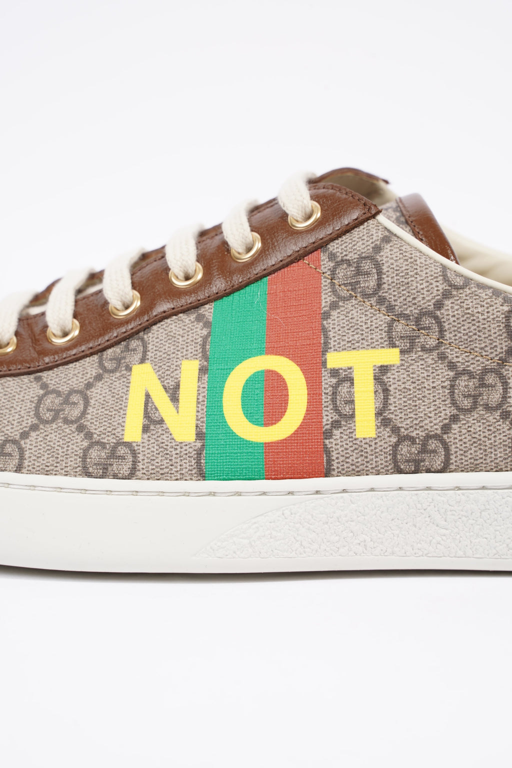 Gucci Mens Ace Not Fake Print Supreme / Red / Green EU 46 / UK 12