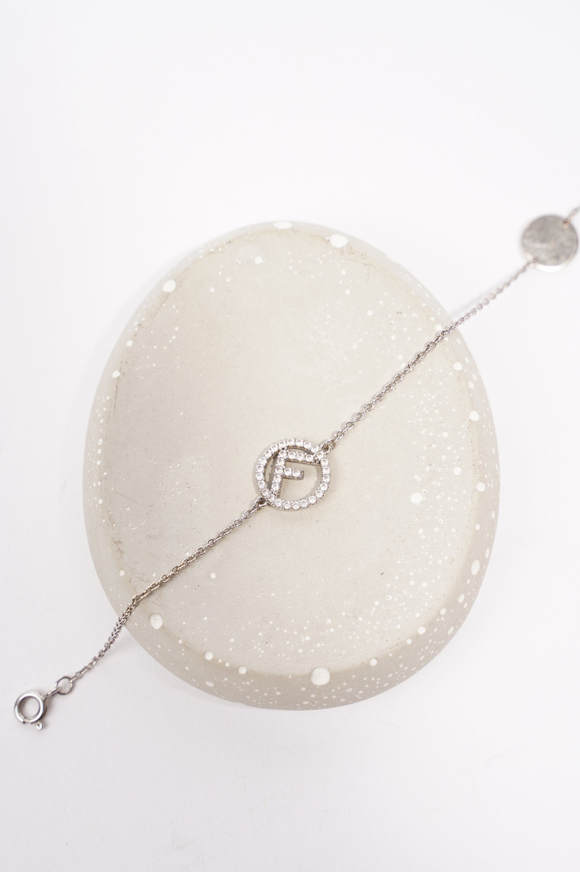 Fendi Womens F is Fendi Bracelet Silver Finish