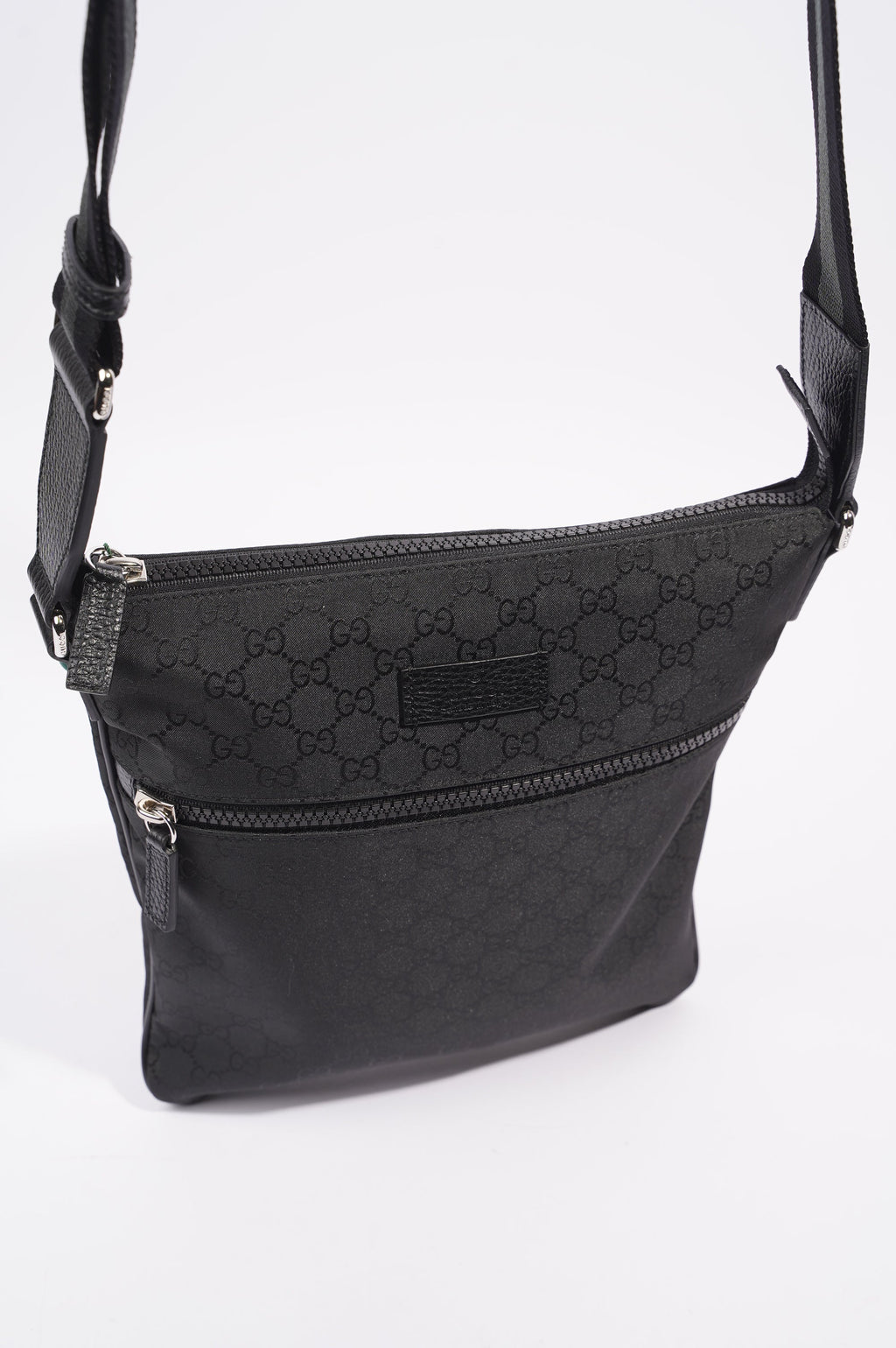 Gucci Mens GG Messenger Bag Black Small