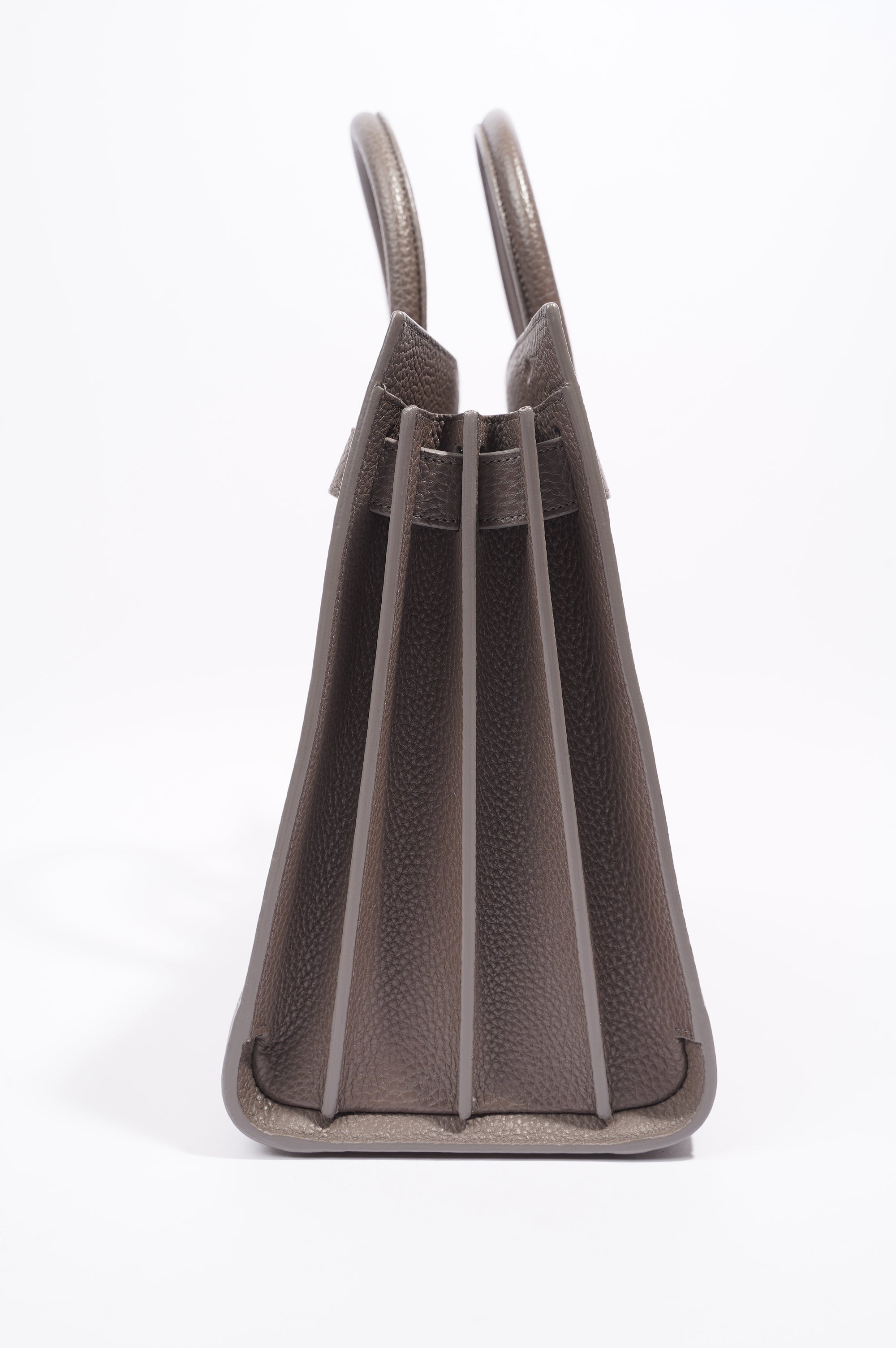 Saint Laurent Sac De Jour Tote Bag Grey Leather Small