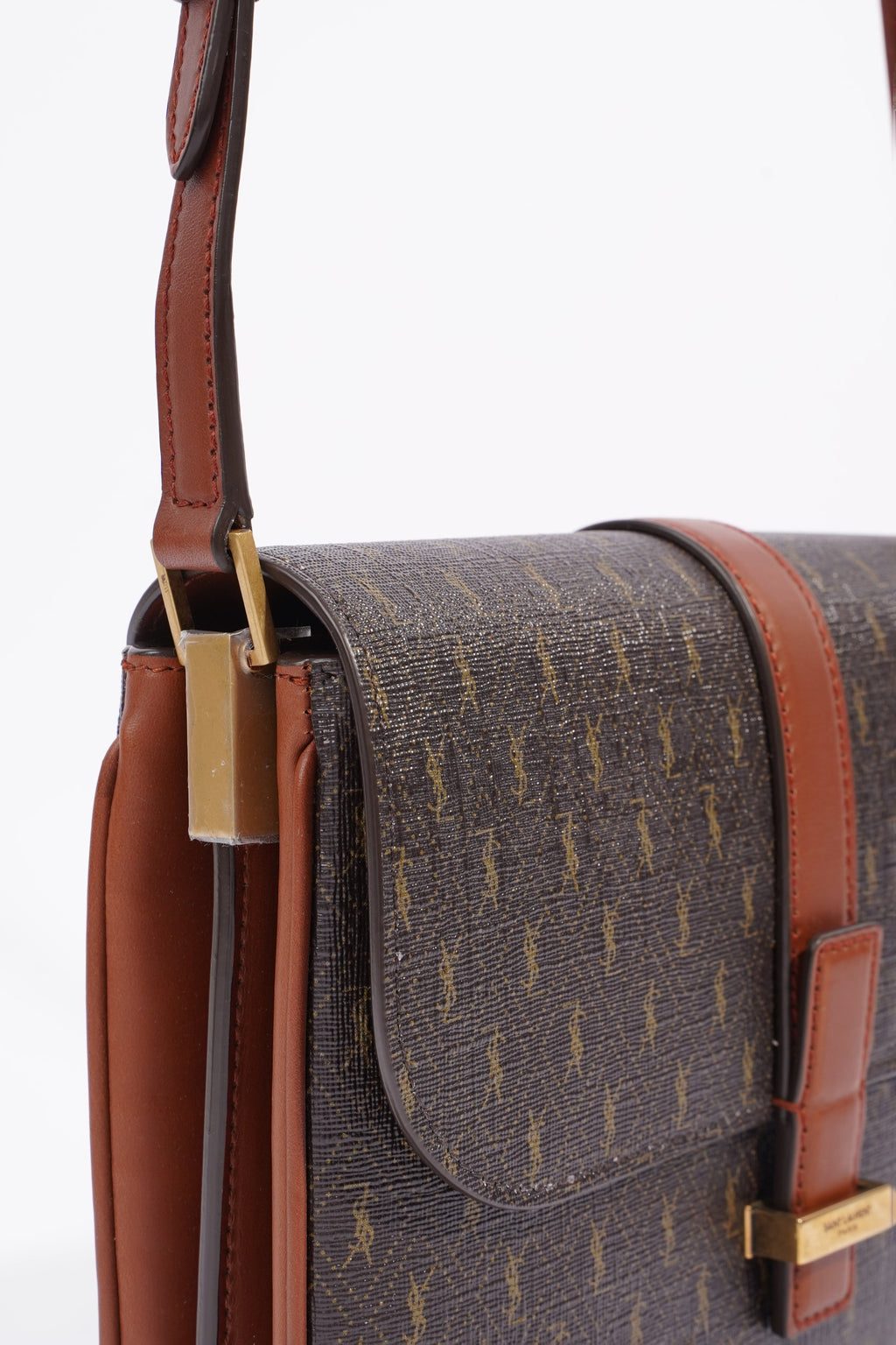 Saint Laurent Le Monagramme Small Satchel Chestnut