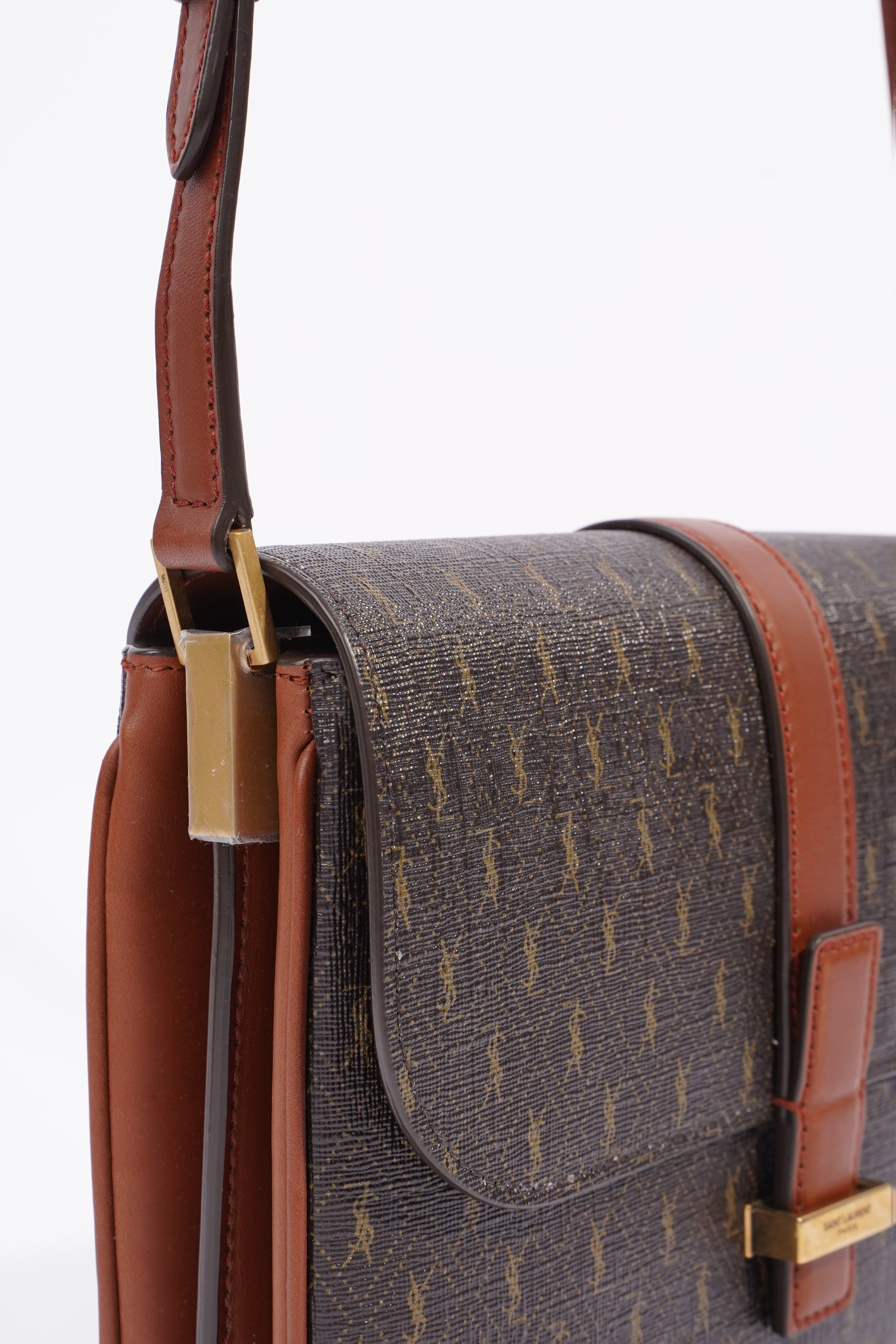 Saint Laurent Le Monagramme Small Satchel Chestnut