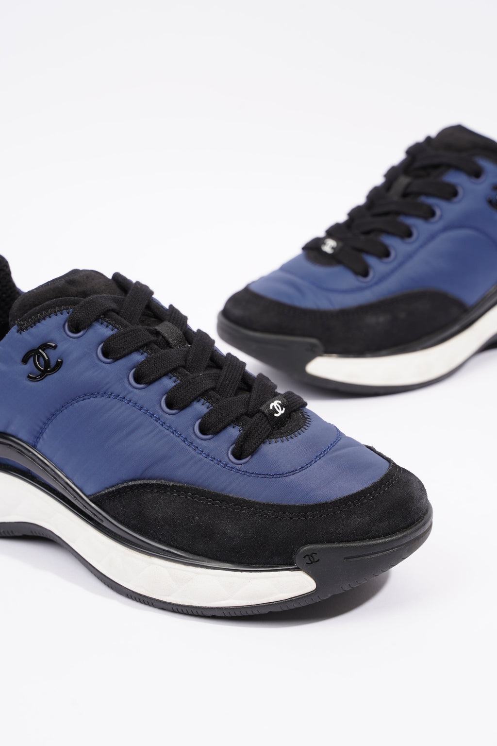 Chanel CC Logo Navy / Black EU 37 / UK 4