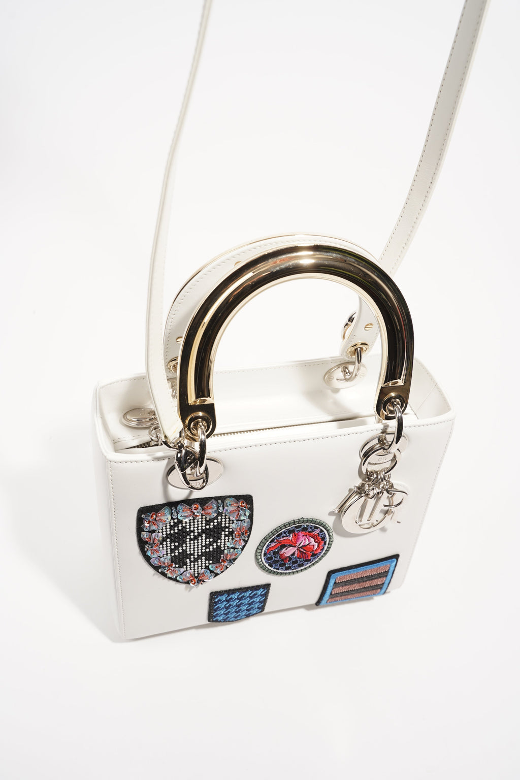 Christian Dior Lady Dior Patch White Medium