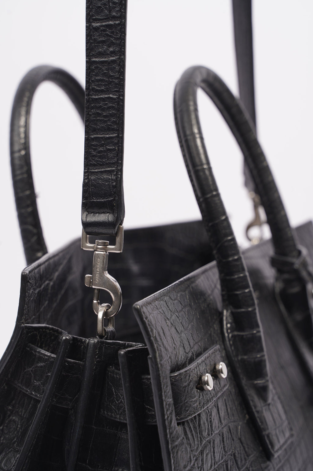Saint Laurent Womens Sac de Jour Black Small