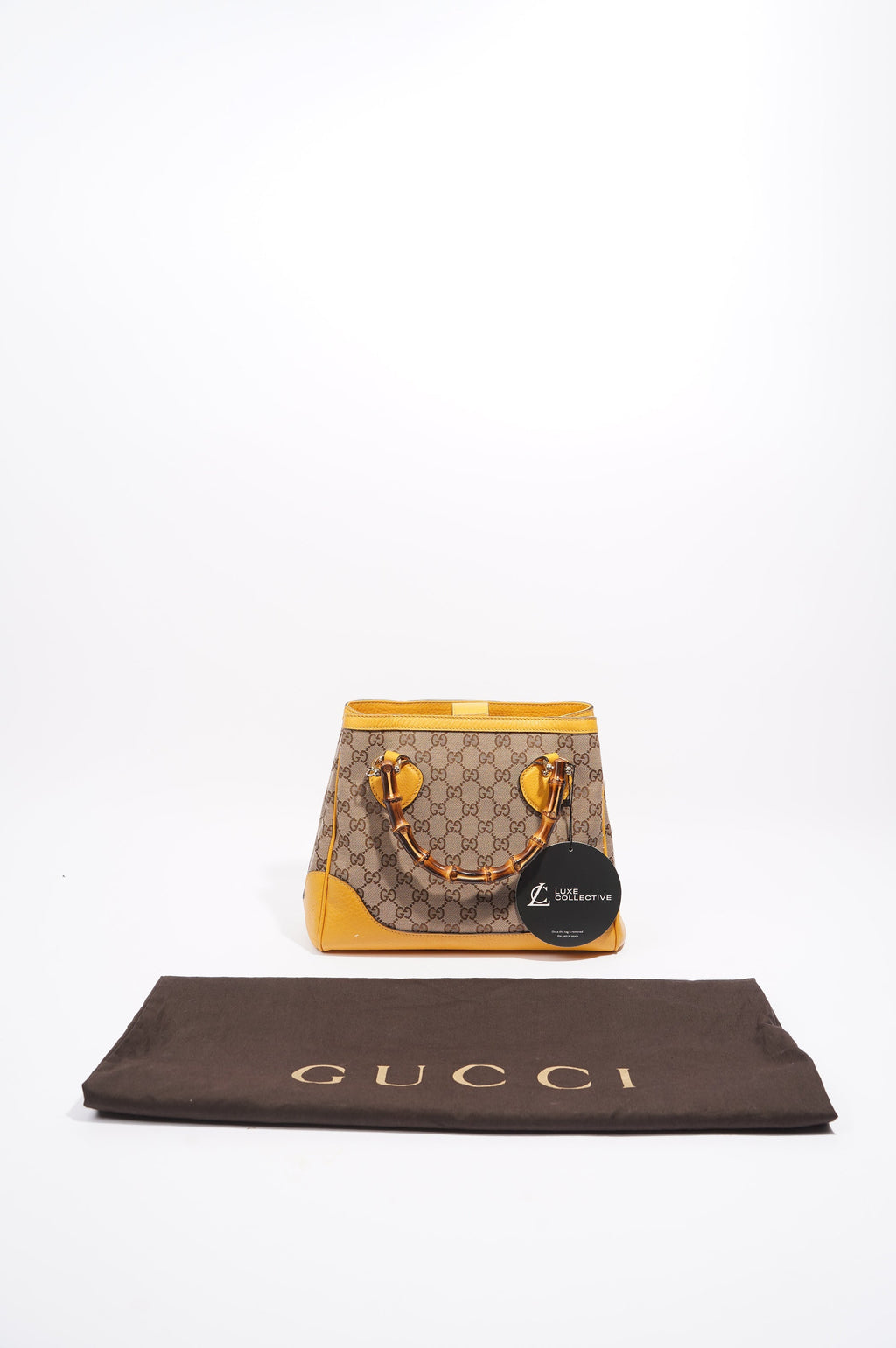 Gucci Womens Diana Bamboo Bag Supreme Canvas / Leather