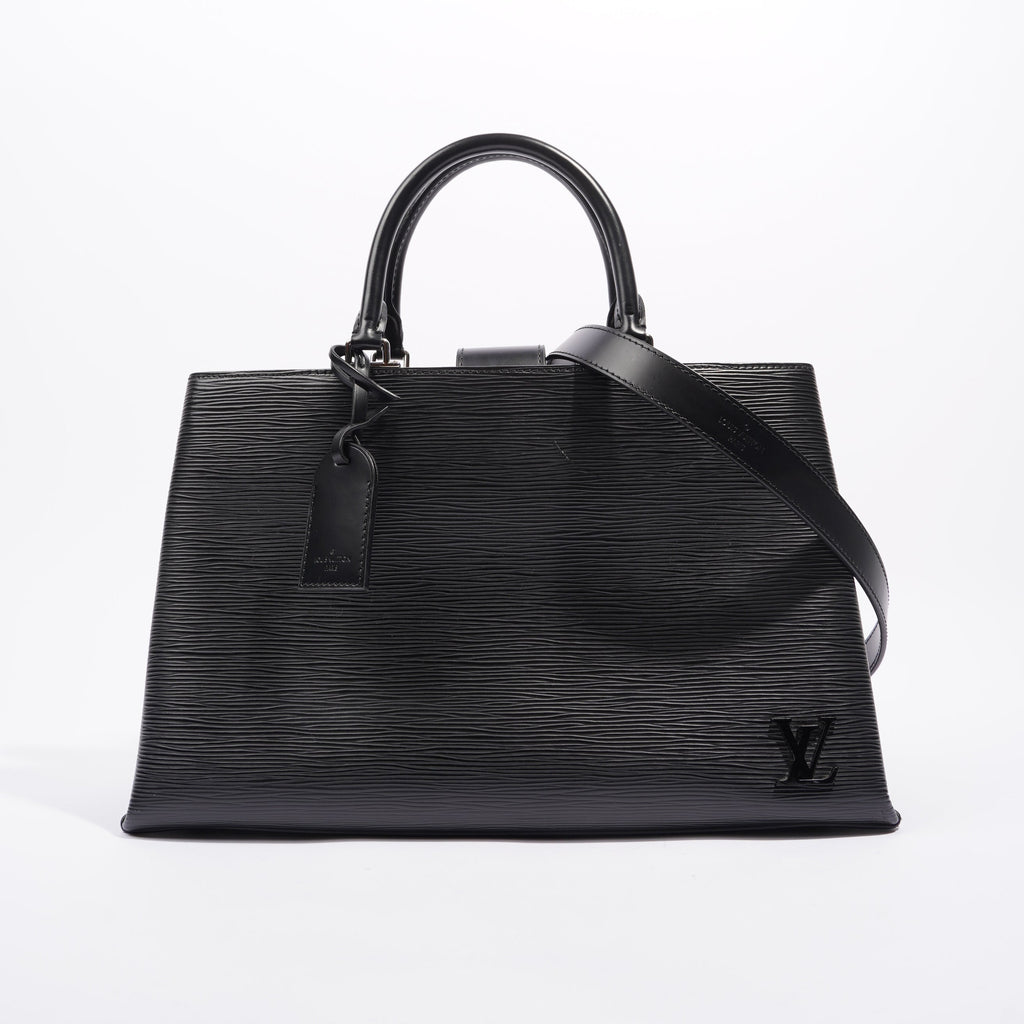 Louis Vuitton Womens Kleber Black Epi Leather MM