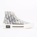 Christian Dior Mens B23 High Top Grey / Oblique EU 40 / UK 6