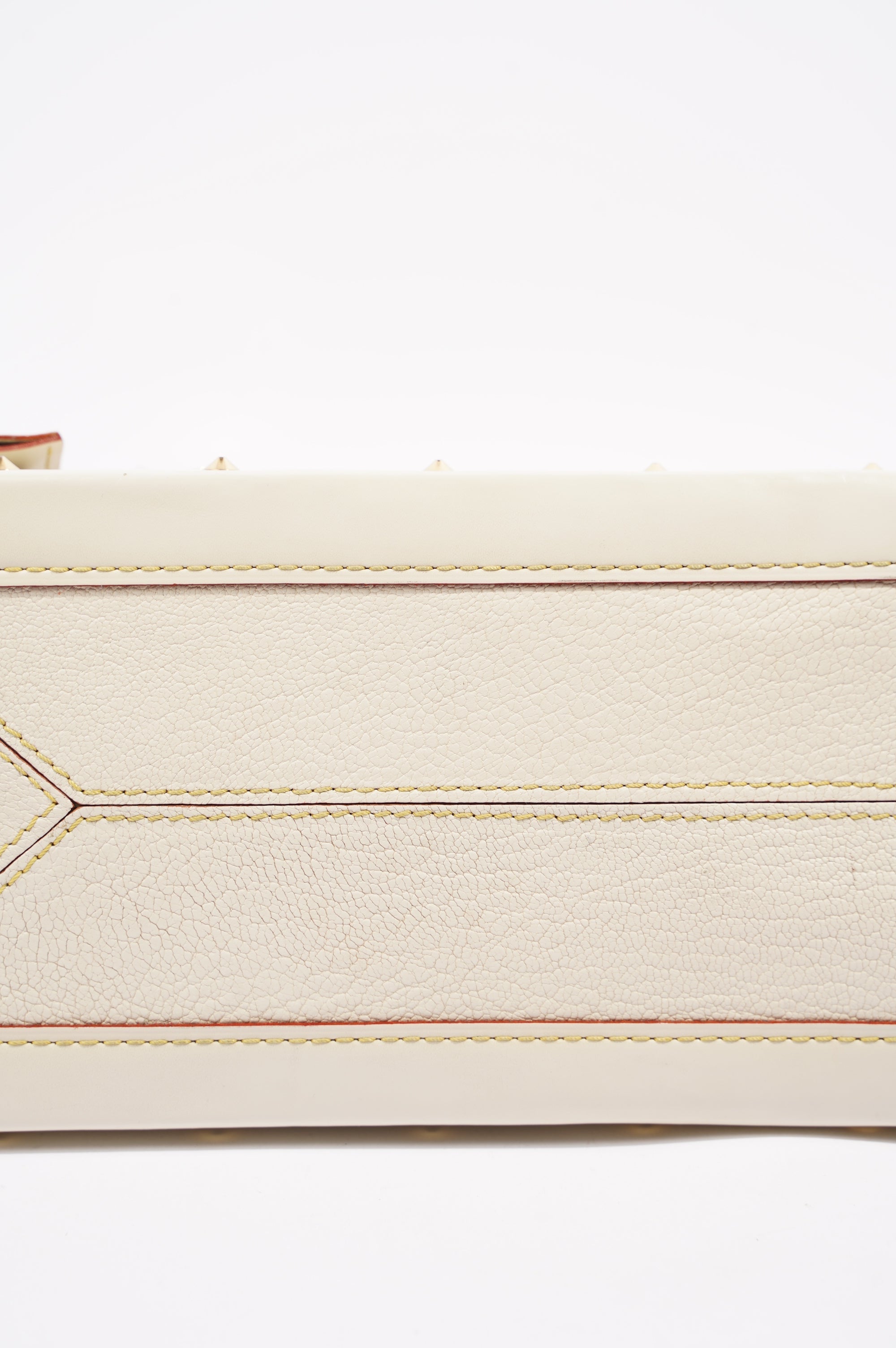 Louis Vuitton Womens Vintage Suhali Le Fabuleux Tote Bag White / Gold