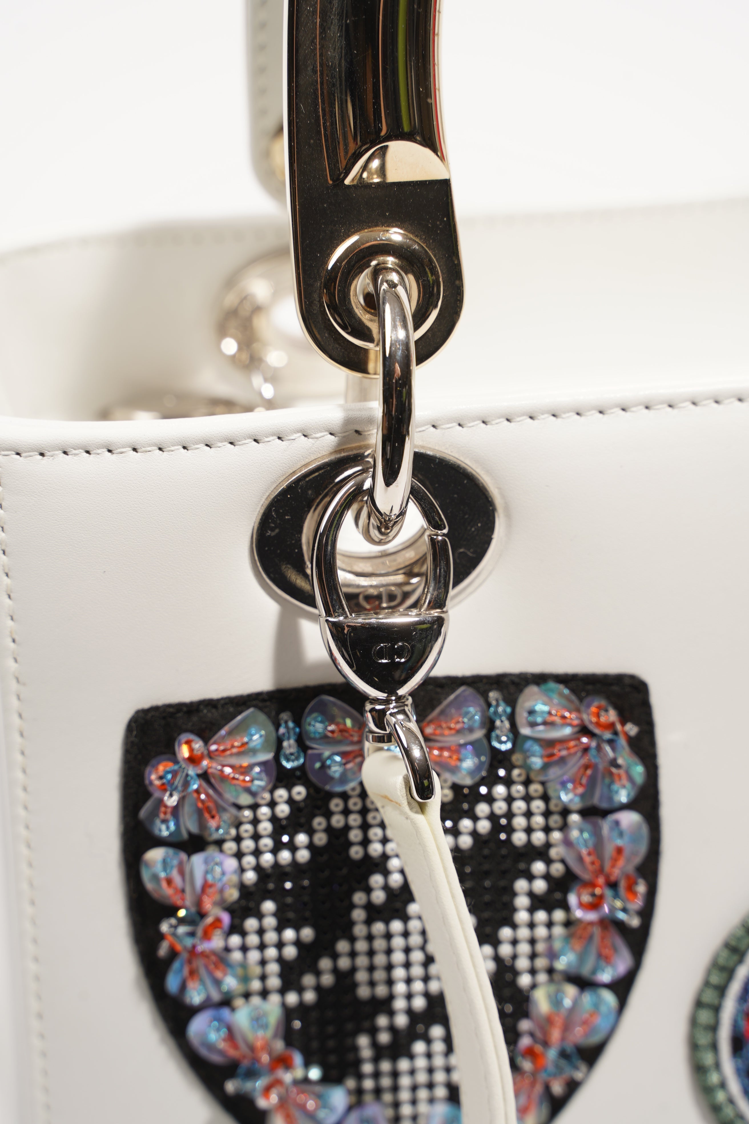 Christian Dior Lady Dior Patch White Medium