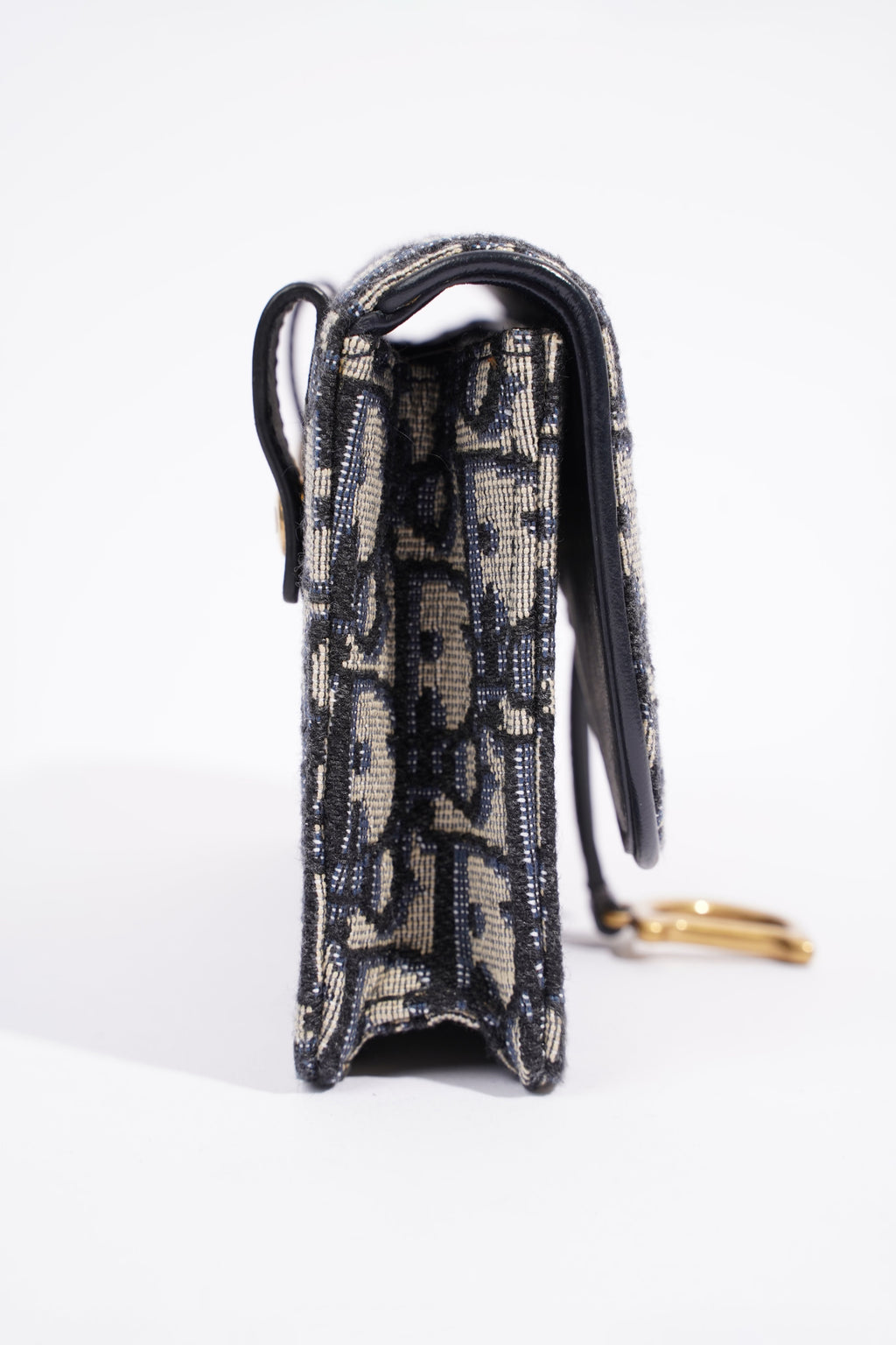 Christian Dior Saddle Belt Bag Blue Oblique Canvas
