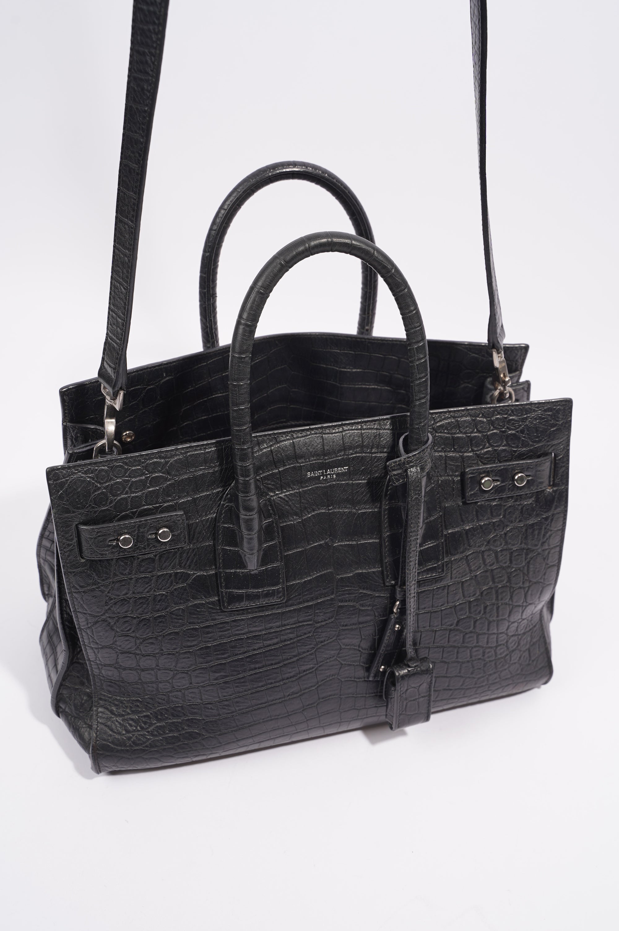 Saint Laurent Womens Sac de Jour Black Small