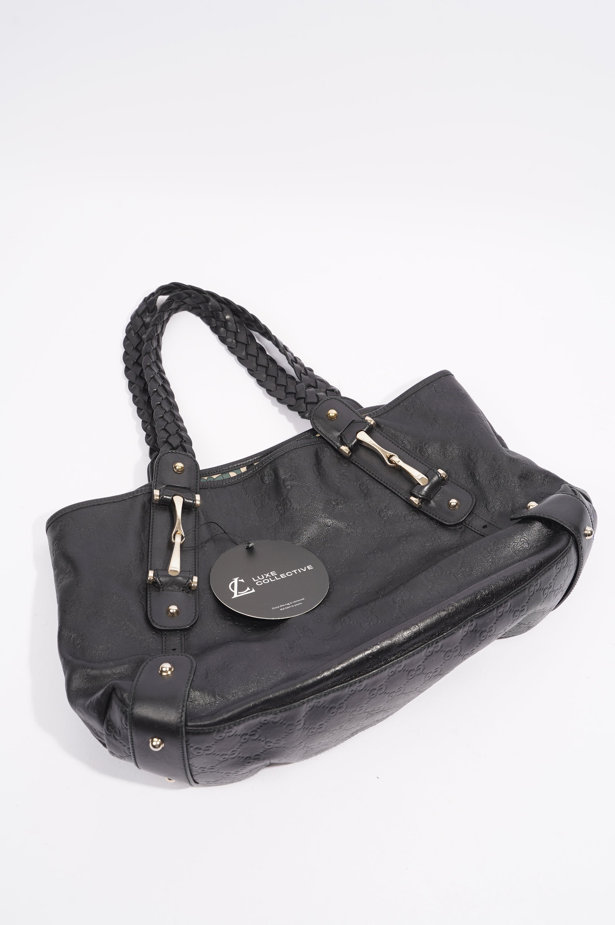 Gucci Womens Pelham Bag Black Leather