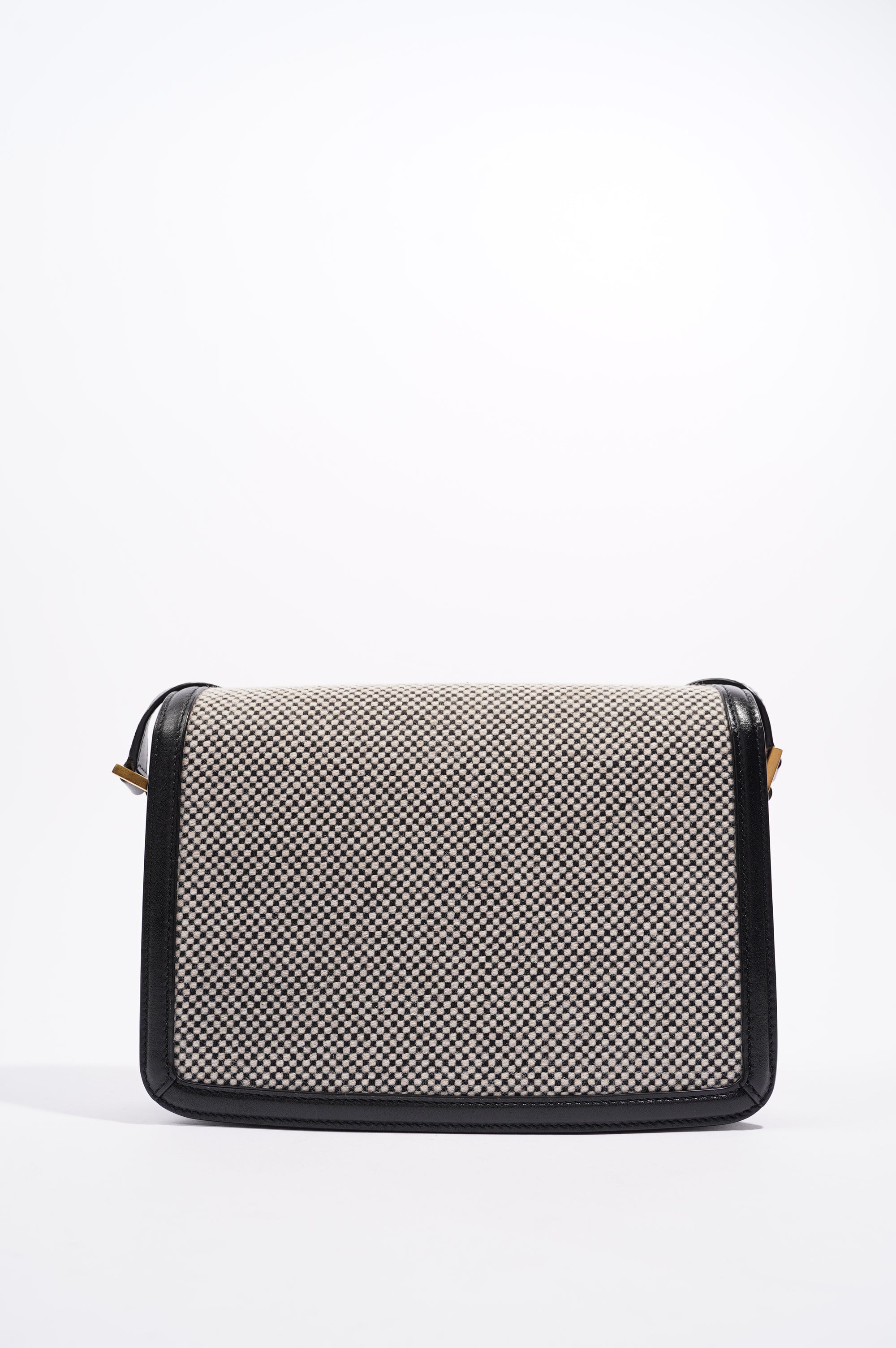 Saint Laurent Womens Solferino Beige / Black Medium