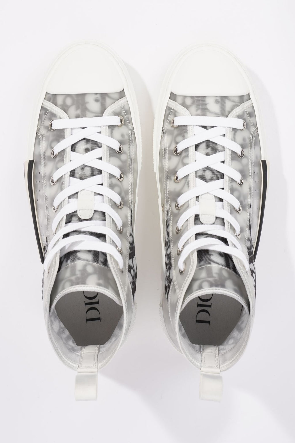 Christian Dior Womens B23 High Top Oblique Black / White EU 42 / UK 9