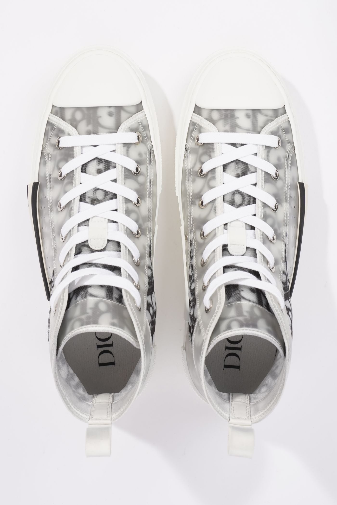 Christian Dior Womens B23 High Top Oblique Black / White EU 42 / UK 9