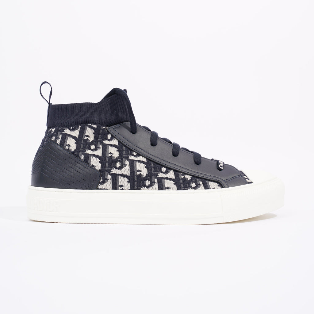 Christian Dior Womens Walk n' Dior High Top Navy / White EU 40 / UK 7