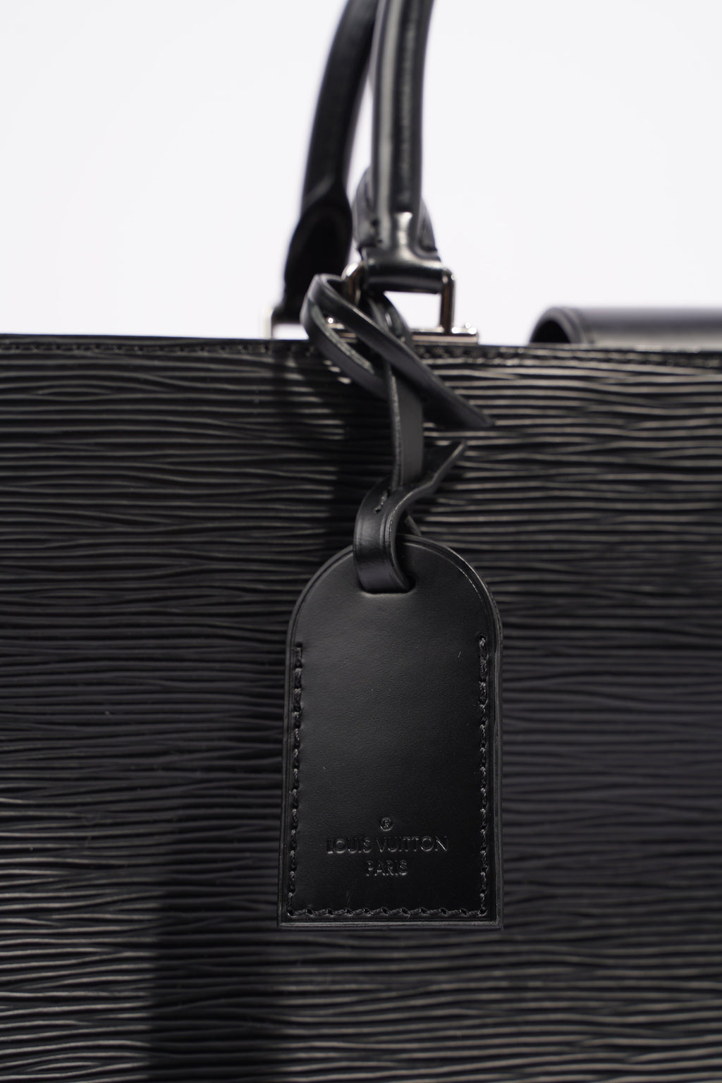 Louis Vuitton Womens Kleber Black Epi Leather MM