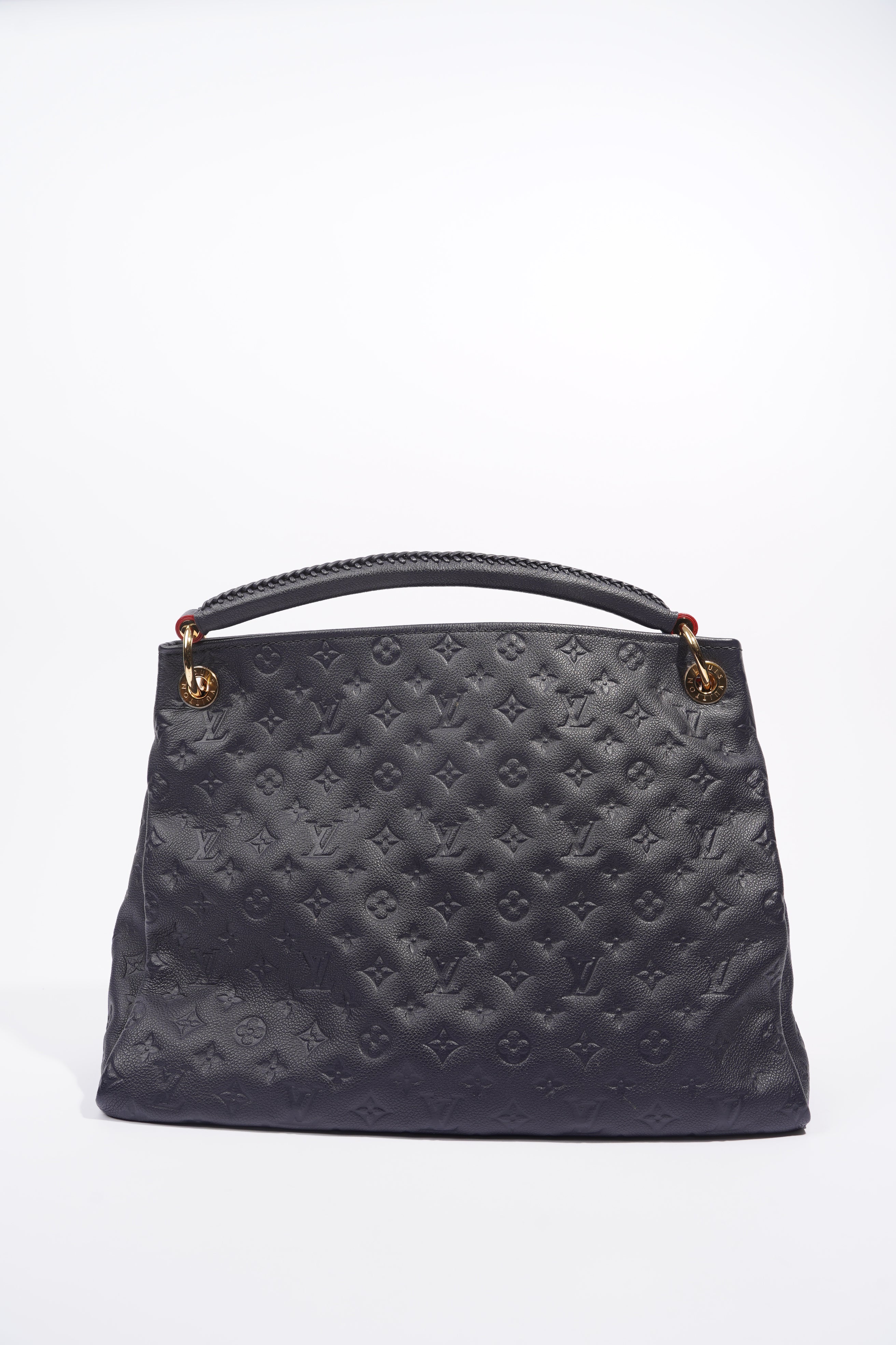 Louis Vuitton Womens Artsy Navy Empreinte Leather MM