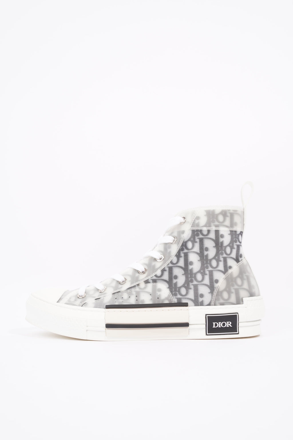 Christian Dior Mens B23 High Top Grey / Oblique EU 40 / UK 6