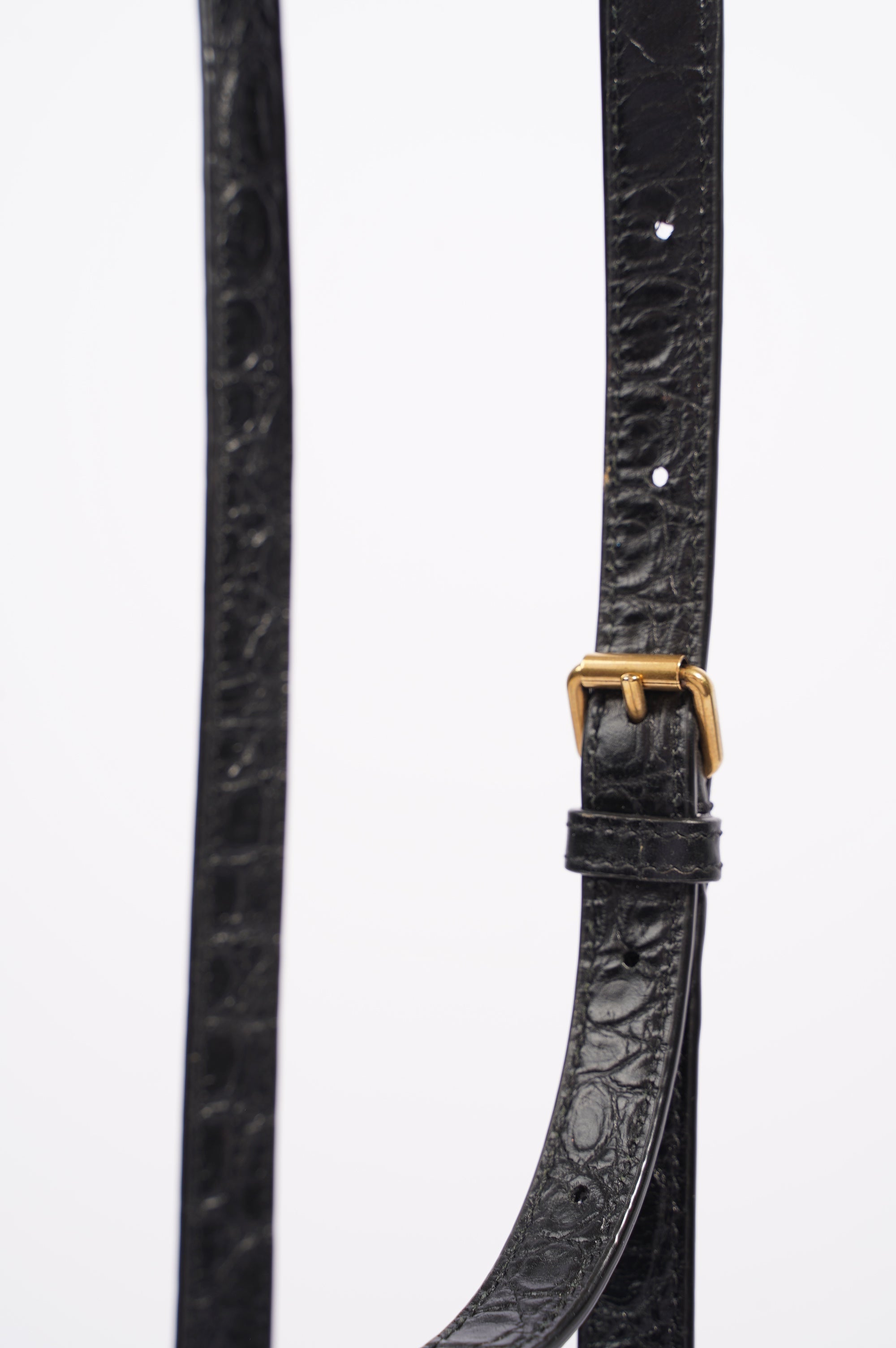 Saint Laurent Womens Sac De Jour Black / Croc Nano
