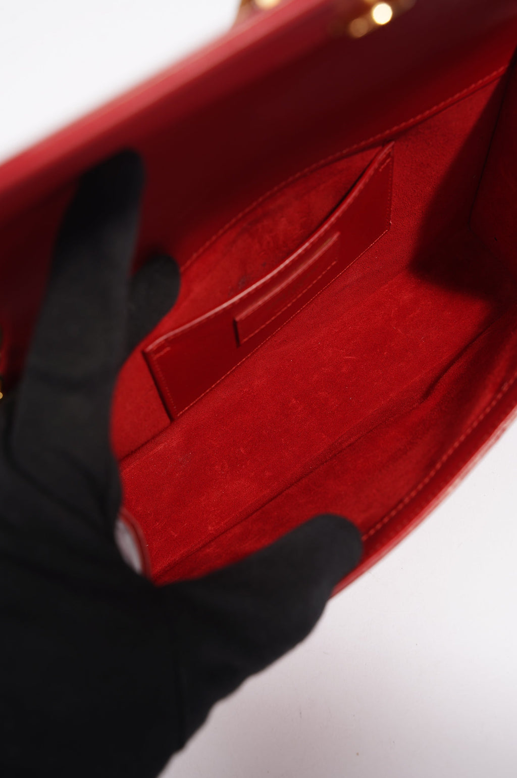 Saint Laurent Kate Tassle Bag Red / Gold Medium