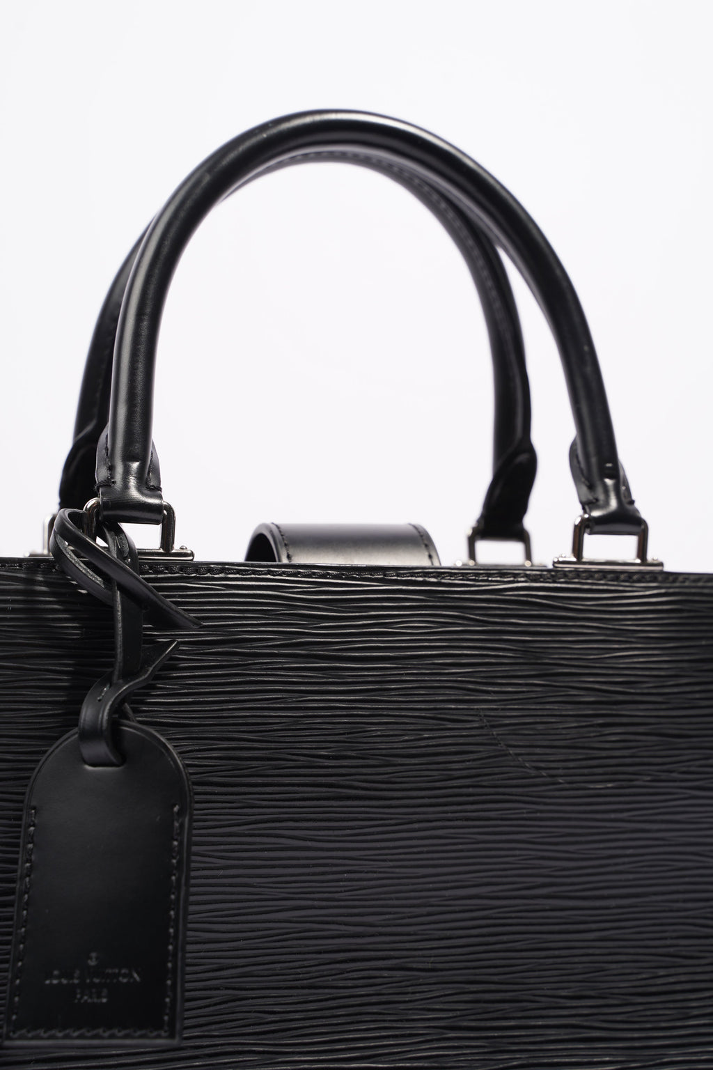 Louis Vuitton Womens Kleber Black Epi Leather MM