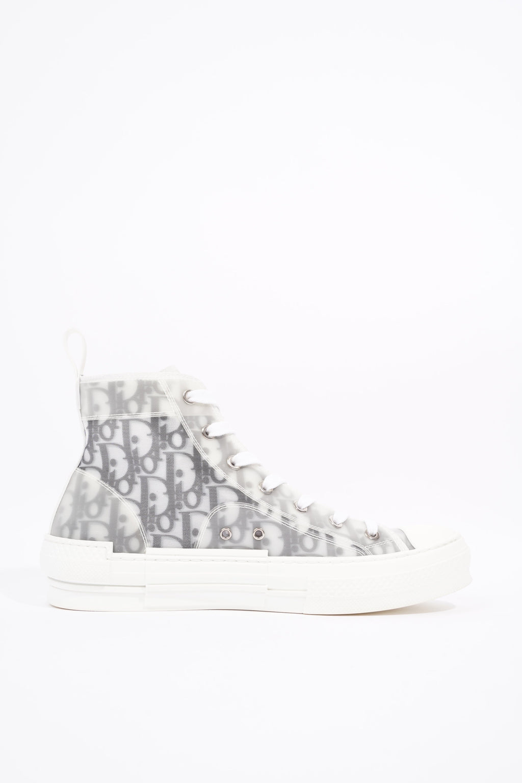 Christian Dior Mens B23 High Top Grey / Oblique EU 40 / UK 6