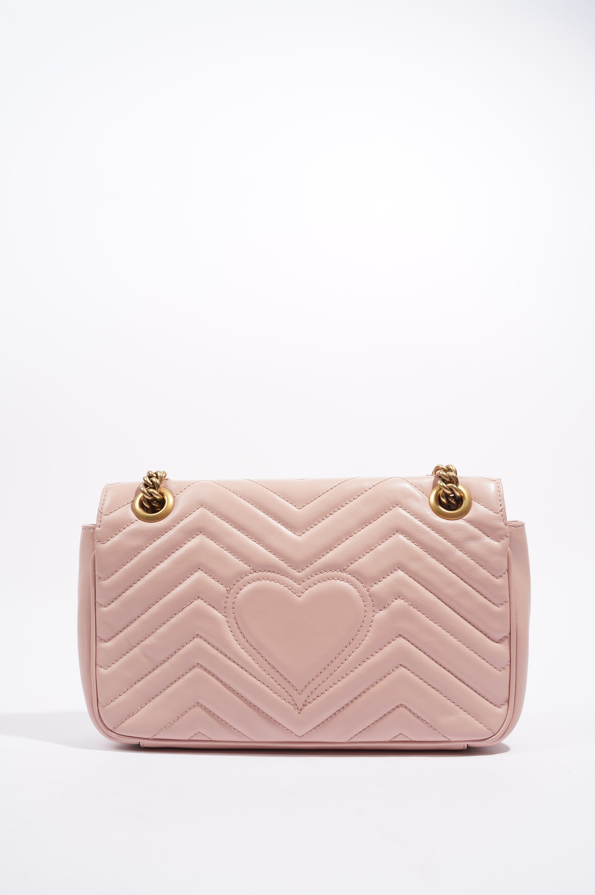 Gucci Womens Marmont Flap Dusty Pink Small