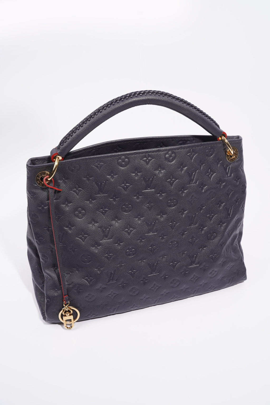 Louis Vuitton Womens Artsy Navy Empreinte Leather MM