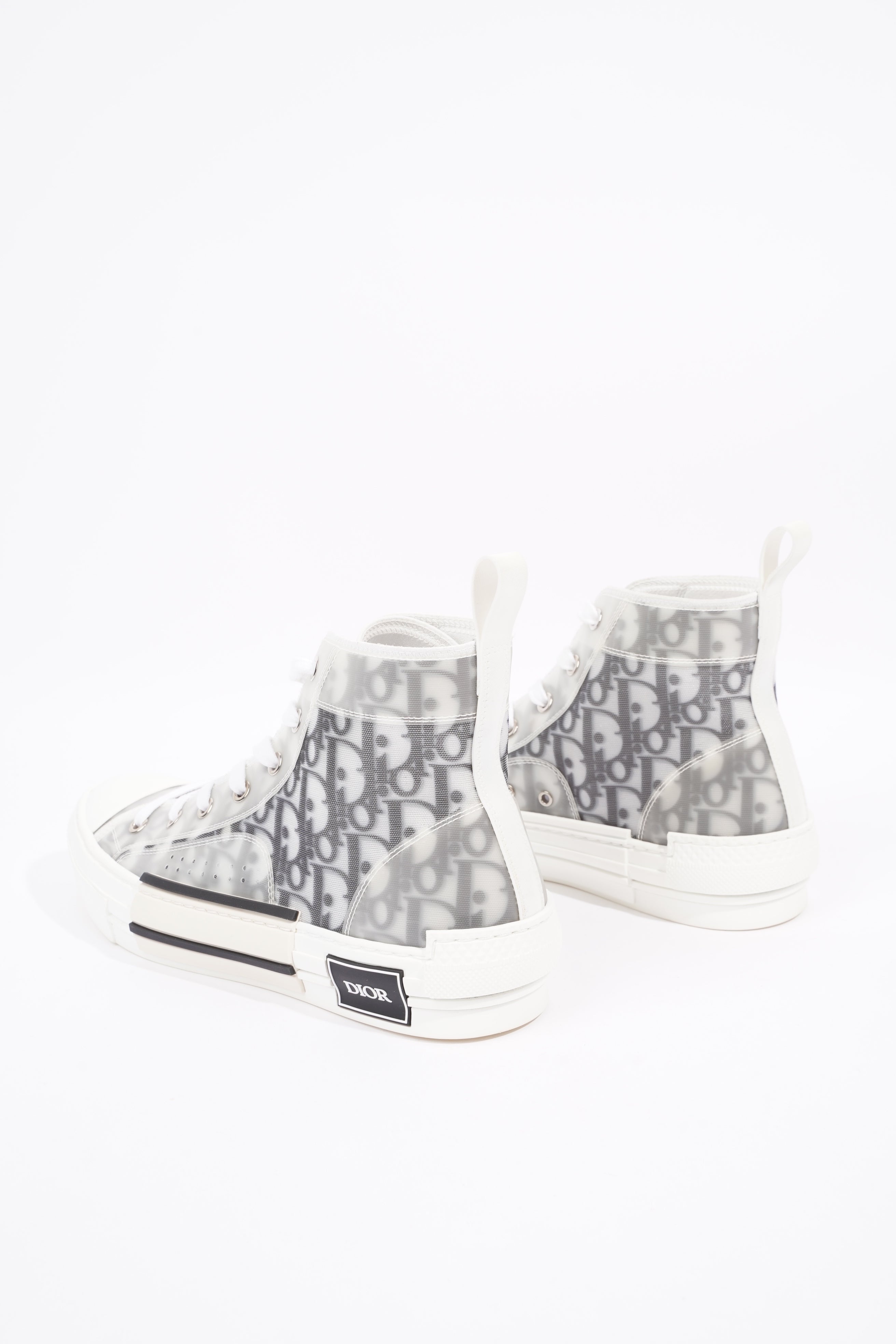 Christian Dior Mens B23 High Top Grey / Oblique EU 40 / UK 6