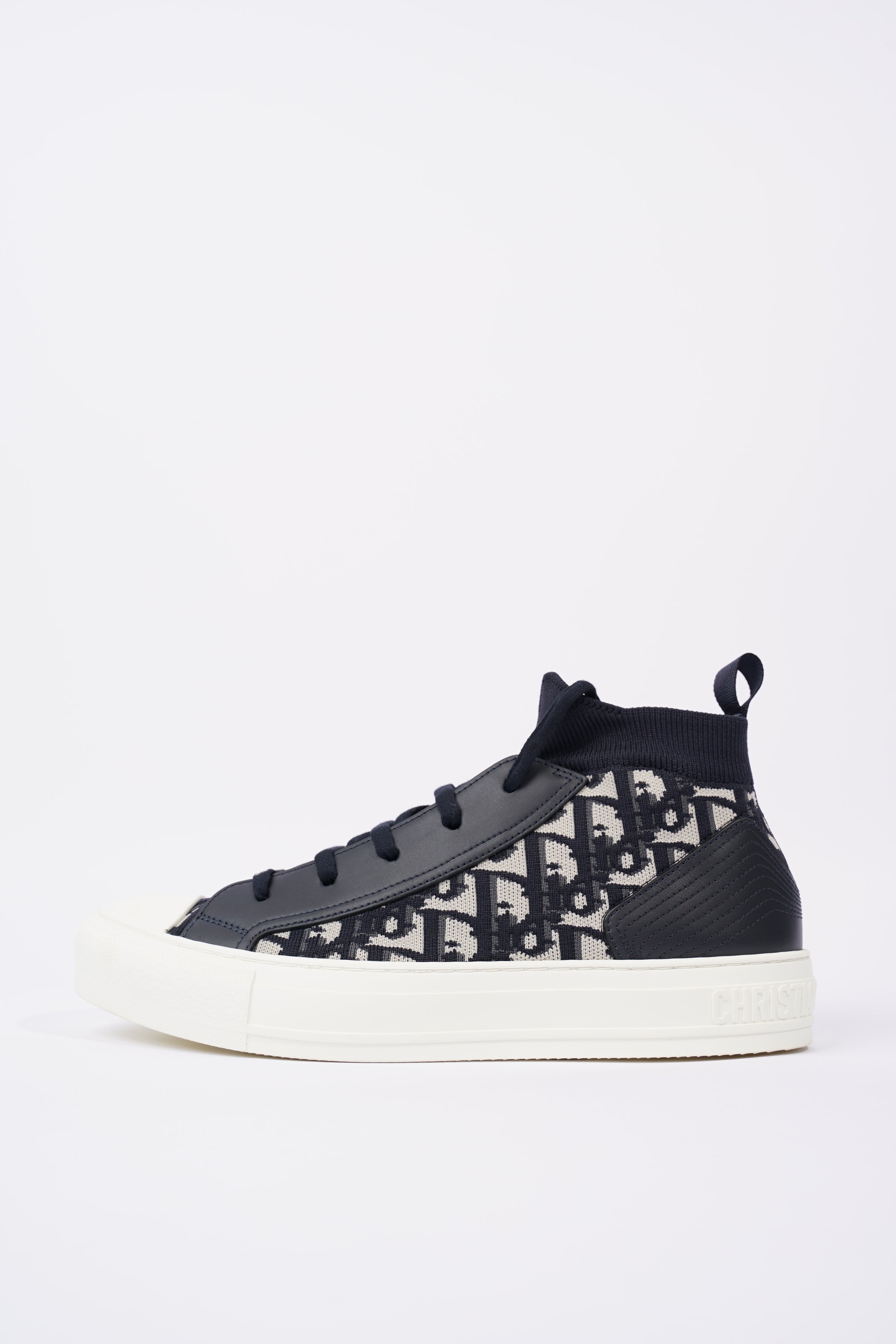 Christian Dior Womens Walk n' Dior High Top Navy / White EU 40 / UK 7