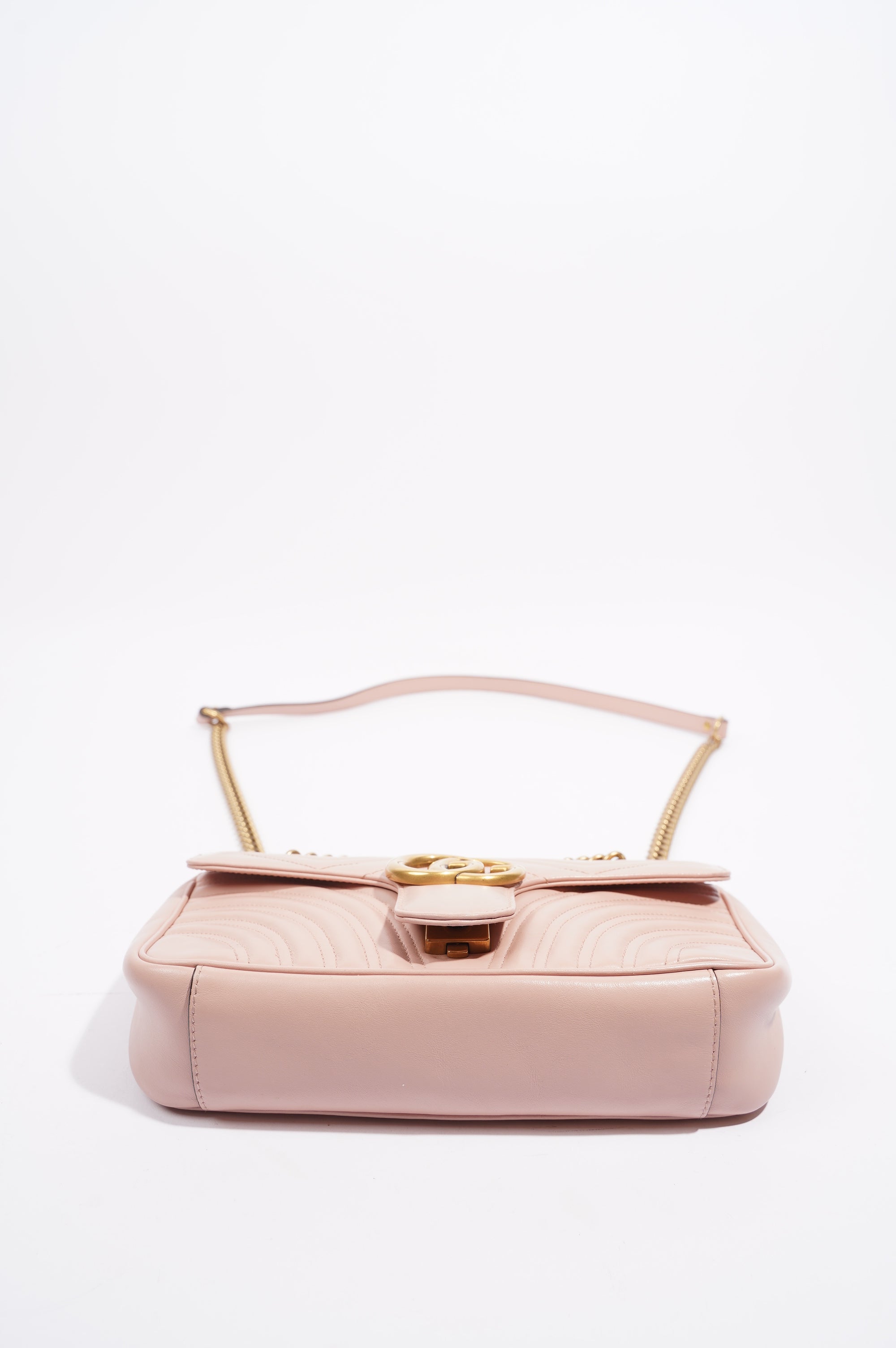 Gucci Womens Marmont Flap Dusty Pink Small