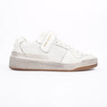 Saint Laurent Womens SL24 Low Top Sneaker Distressed White EU 37.5 / UK 4.5