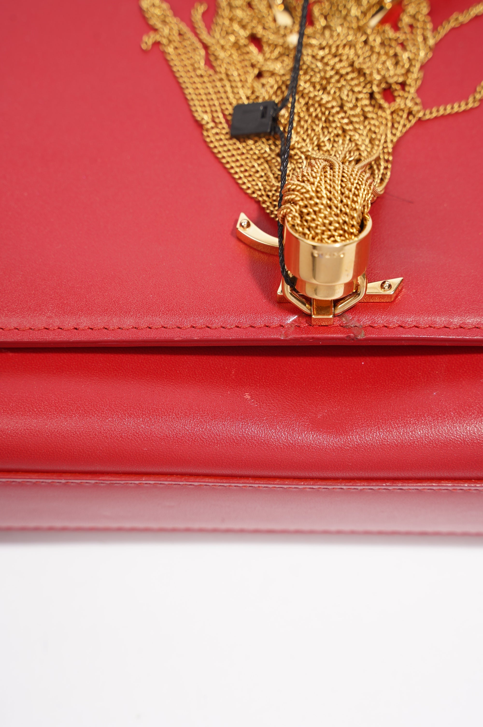 Saint Laurent Kate Tassle Bag Red / Gold Medium