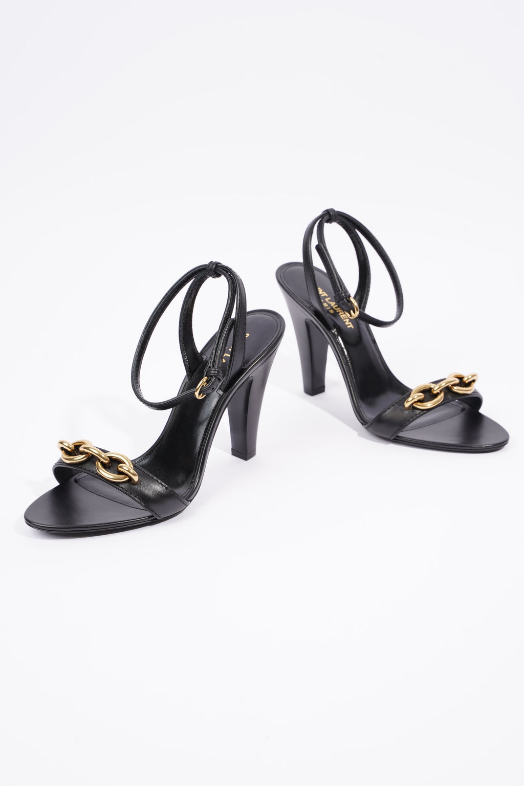 Saint Laurent Womens Maillon 95 Black / Gold EU 37 / UK 4