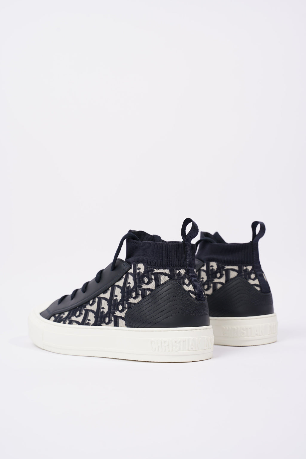 Christian Dior Womens Walk n' Dior High Top Navy / White EU 40 / UK 7