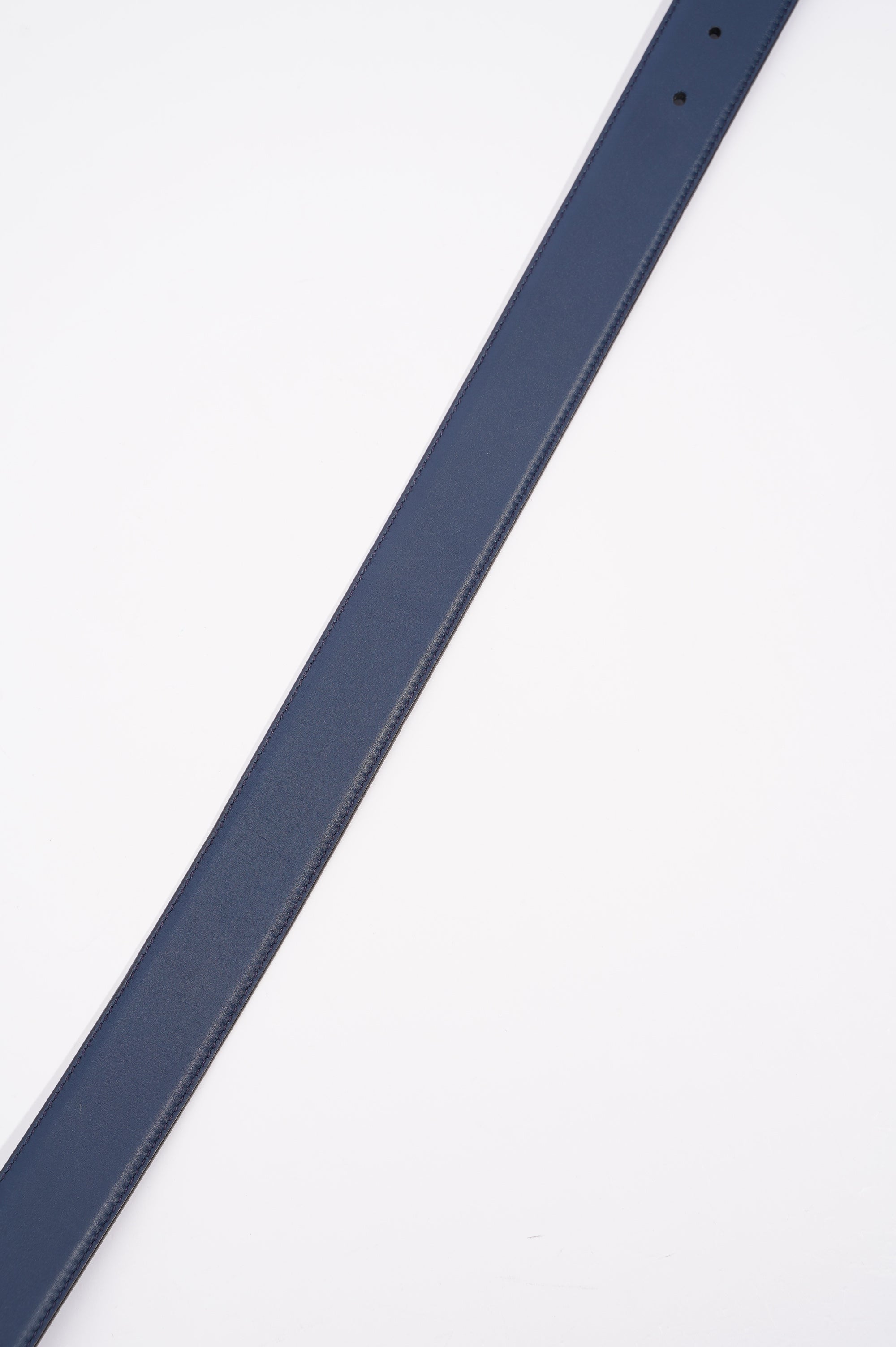Gucci Womens Interlocking Belt Navy / Silver 75-30
