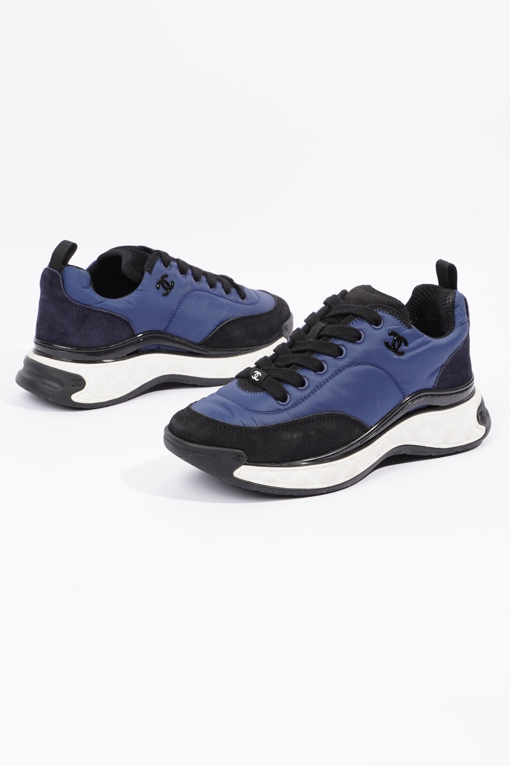 Chanel CC Logo Navy / Black EU 37 / UK 4